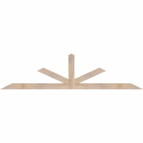 Ekena Millwork Saratoga Smooth Timber Gable Bracket, Douglas Fir, 84"W x 21"H x 1 1/2"D x 3 1/2"F, 6/12 Pitch GBW084X21X0204SAR00SDF - main